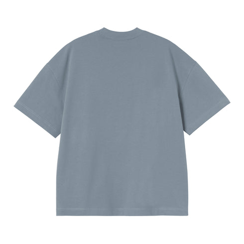 Carhartt WIP S/S Link Script - Velvet Blue / White - Streetart.fr