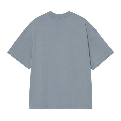 Carhartt WIP S/S Link Script - Velvet Blue / White - Streetart.fr