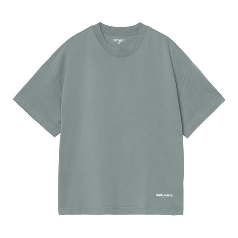 Carhartt WIP S/S Link Script - Velvet Green / White - Streetart.fr