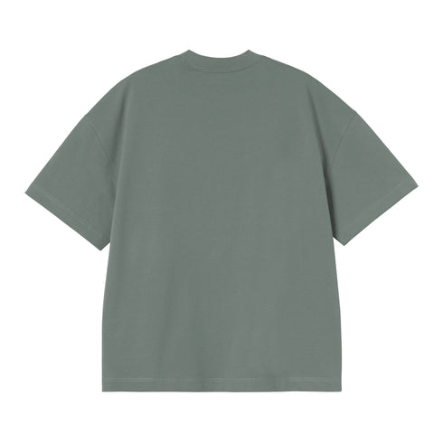 Carhartt WIP S/S Link Script - Velvet Green / White - Streetart.fr