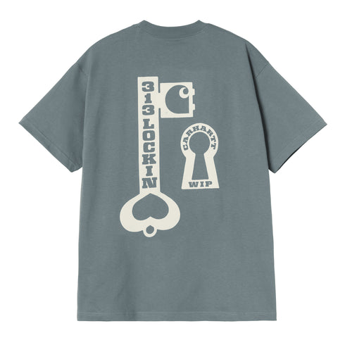 Carhartt WIP S/S Locked - Cozy Blue - Streetart.fr