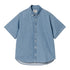 Carhartt WIP S/S Lucas Shirt - Blue Bleached - Streetart.fr