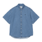 Carhartt WIP S/S Lucas Shirt - Blue Stone Washed - Streetart.fr