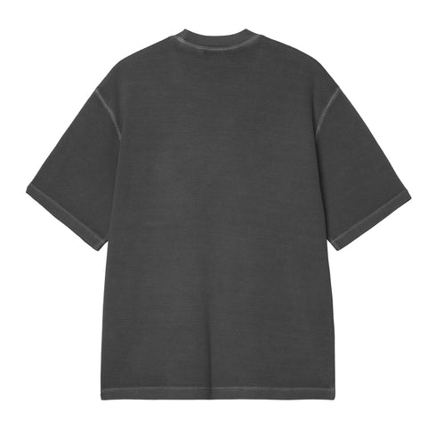Carhartt WIP S/S Nelson Waffle - Black Garment Dyed - Streetart.fr