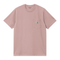 Carhartt WIP S/S Pocket - Glassy Pink - Streetart.fr