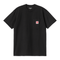 Carhartt WIP S/S Pocket Heart - Black / Red - Streetart.fr