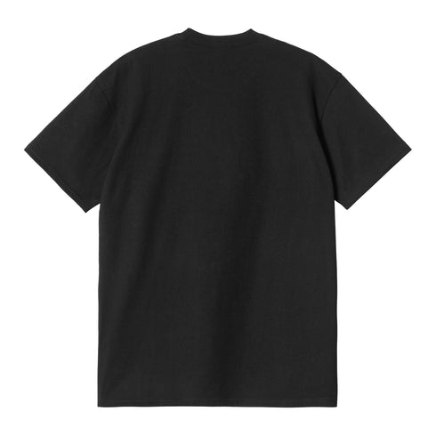 Carhartt WIP S/S Pocket Heart - Black / Red - Streetart.fr