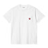 Carhartt WIP S/S Pocket Heart - White / Red - Streetart.fr