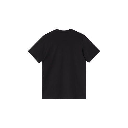 Carhartt WIP S/S Script Embroidery - Black / White - Streetart.fr
