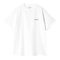 Carhartt WIP S/S Script Embroidery - White / Black - Streetart.fr