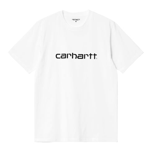 Carhartt WIP S/S Script - White / Black - Streetart.fr