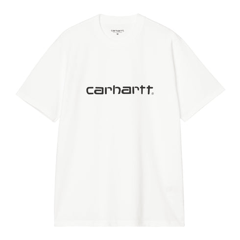 Carhartt WIP S/S Script - White / Black - Streetart.fr