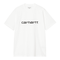 Carhartt WIP S/S Script - White / Black - Streetart.fr