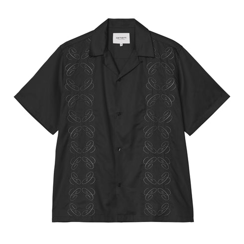 Carhartt WIP S/S Signet Shirt Tencel - Black - Streetart.fr