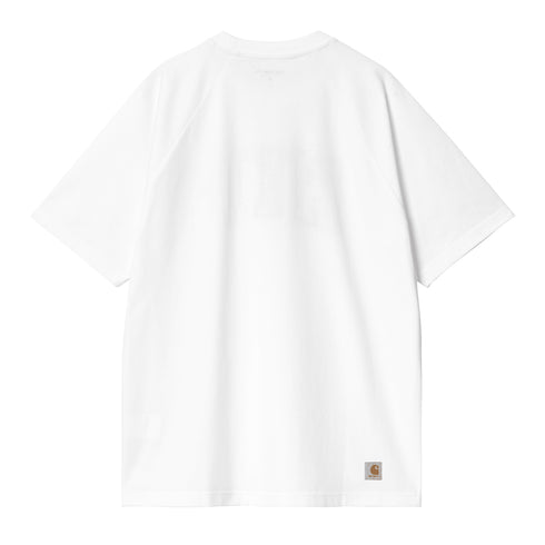 Carhartt WIP S/S - Wip White / Dusky Blue - Streetart.fr