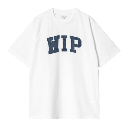 Carhartt WIP S/S - Wip White / Dusky Blue - Streetart.fr