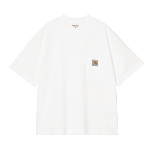 Carhartt WIP S/S Work Pocket - White - Streetart.fr