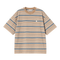 Carhartt WIP S/S Zane - Zane Stripe / Peanut - Streetart.fr