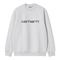Carhartt WIP Sweat - Ash Heather / Cozy Purple - Streetart.fr