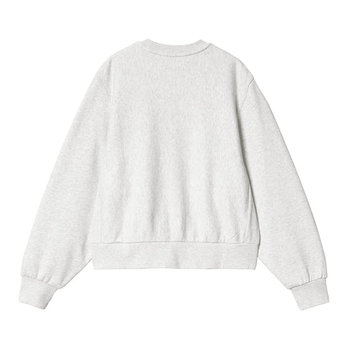 Carhartt WIP W' American Script Sweat - Ash Heather - Streetart.fr