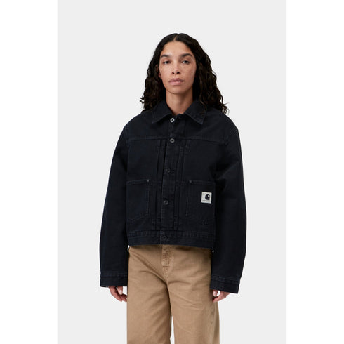 Carhartt WIP W' Belmar Jacket - Black stone washed - Streetart.fr
