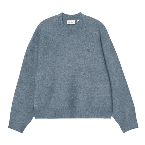 Carhartt WIP W' Curtis Sweater - Tangled Shady Blue - Streetart.fr