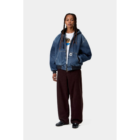 Carhartt WIP W' Og Active Jacket - Blue Marble Used Wash - Streetart.fr