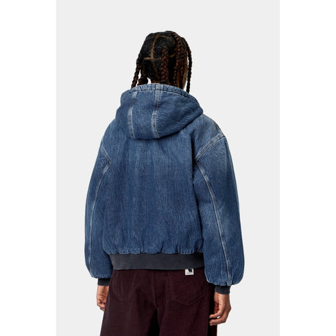 Carhartt WIP W' Og Active Jacket - Blue Marble Used Wash - Streetart.fr
