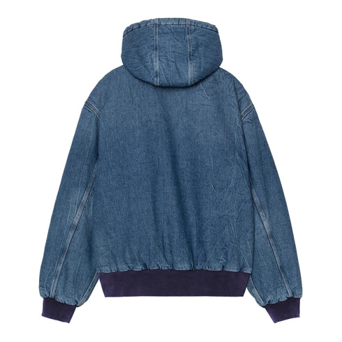 Carhartt WIP W' Og Active Jacket - Blue Marble Used Wash - Streetart.fr