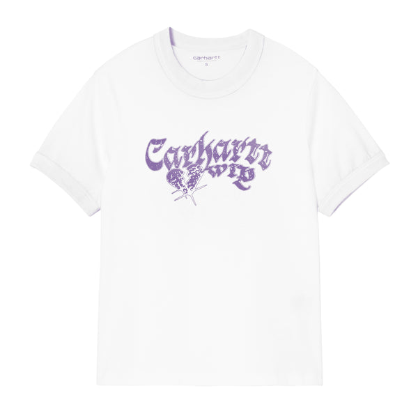 Carhartt WIP W' S/S Disenchant Ringer - White - Streetart.fr
