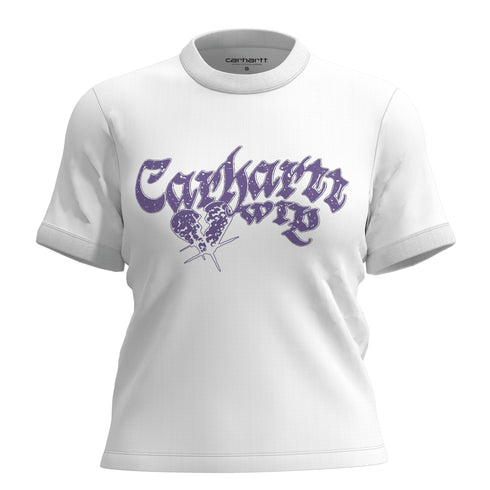 Carhartt WIP W' S/S Disenchant Ringer - White - Streetart.fr