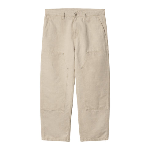 Carhartt WIP Walter Double Knee Pant Natural Rinsed - Streetart.fr
