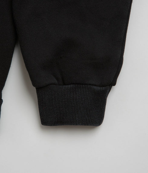 Cash Only Strip Zip-Thru Hood Zip - Washed Black - Streetart.fr