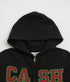 Cash Only Strip Zip-Thru Hood Zip - Washed Black - Streetart.fr