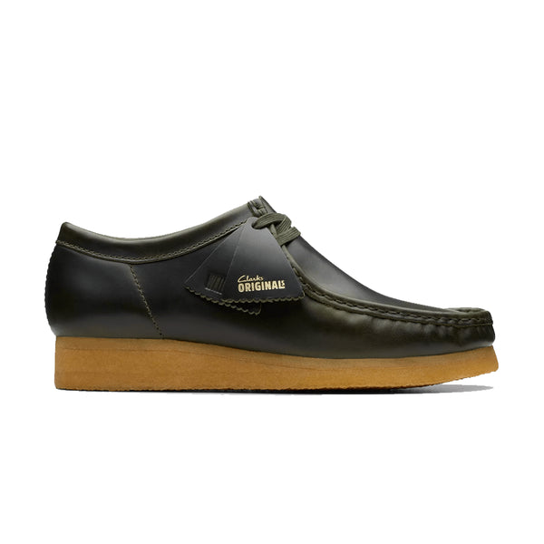 Clarks Original Wallabee - Forest Green Leather - Streetart.fr
