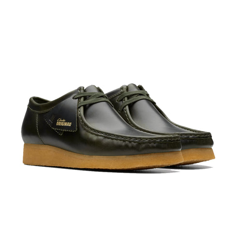 Clarks Original Wallabee - Forest Green Leather - Streetart.fr