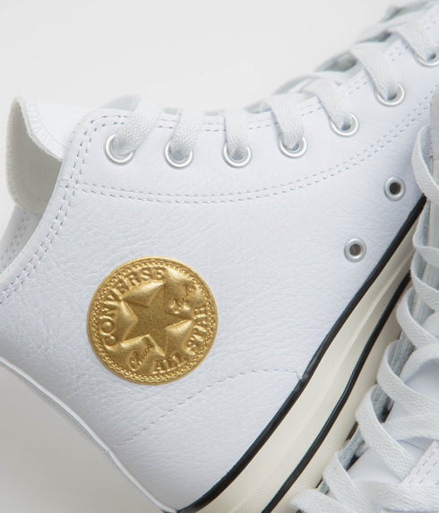 Converse Cons Ctas Pro Hi - Leather White / Gold / Egret - Streetart.fr