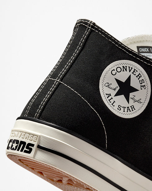 Converse Cons Ctas Pro - Mid Black / Black / Egret - Streetart.fr