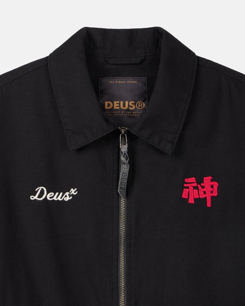 Deus Dogleg Jacket - Black - Streetart.fr