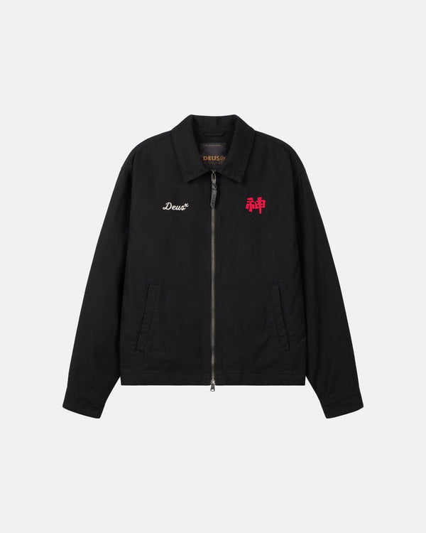 Deus Dogleg Jacket - Black - Streetart.fr
