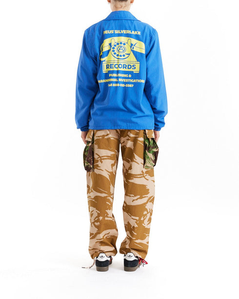 Deus In Rotation Coach Jacket - Baleine Blue - Streetart.fr