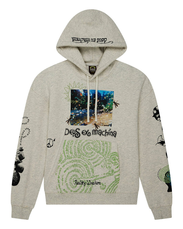 Deus Migration Hoodie - Light Grey Marle - Streetart.fr