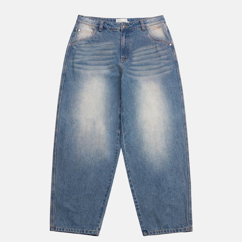 Dime Baggy Denim Pant - Dipped Sandblasted Indigo - Streetart.fr