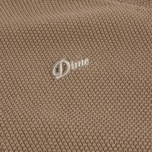 Dime Knitted Pique Sweater - Camel - Streetart.fr