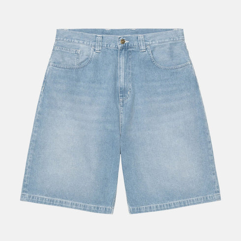 Dime Pleated Denim Short - Blue Washed - Streetart.fr