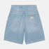 Dime Pleated Denim Short - Blue Washed - Streetart.fr