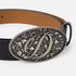 Dime Skull Leather Belt - Black - Streetart.fr