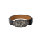 Dime Skull Leather Belt - Black - Streetart.fr