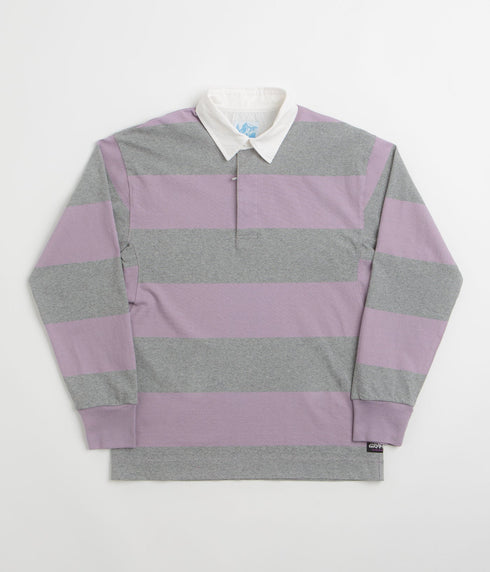 Gramicci Langdon Rugby Shirt - Heather / Purple - Streetart.fr