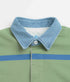 Gramicci Langdon Rugby Shirt - Olive / Blue - Streetart.fr
